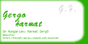 gergo harmat business card